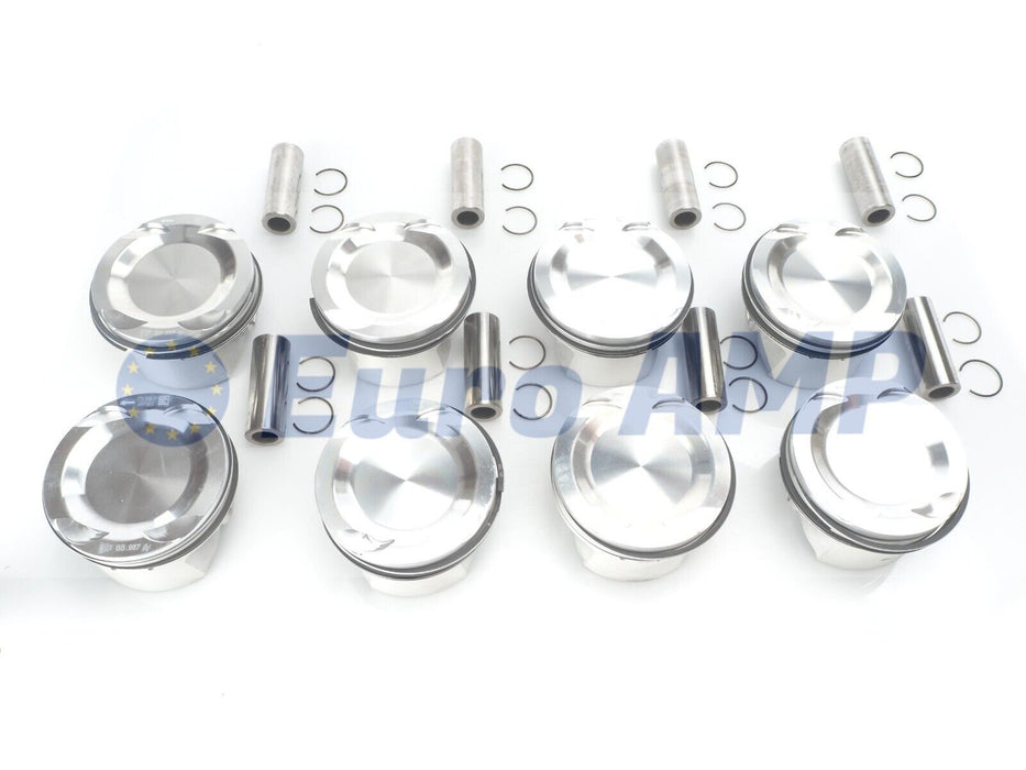 2010-2014 BMW X5M X6M Engine Piston w/ Rings 8PCS S63 4.4L TT V8 11257598207