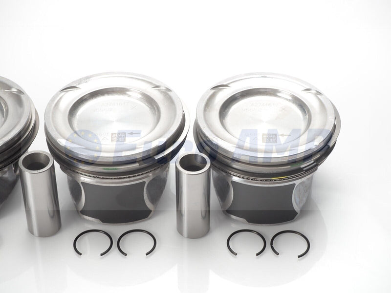 Mercedes Benz C350e GLC350e Metris Piston w/ Rings +0.50 Set of 4 2.0T I4 M274 Engine 2740301517