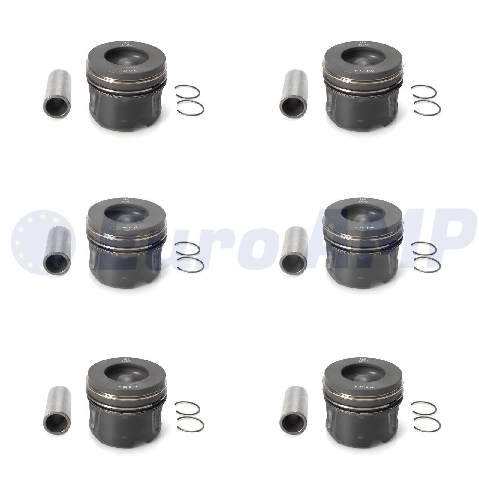 Land Rover Jaguar Piston Set 6 +0.50 3.0 V6 Diesel Range Rover (Sport