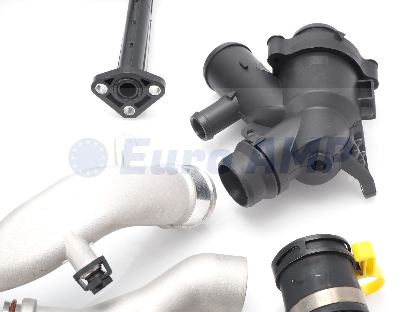 Engine Coolant Outlet Flange For Jaguar XF 2010-2016 – Includes Temp Sensor & Seals