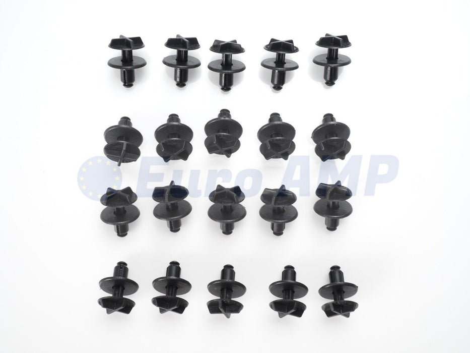 2012 -2022 Land Rover 20 Pieces Push Retainer Clip Battery Cover & Cowl Panel - (LR024316)