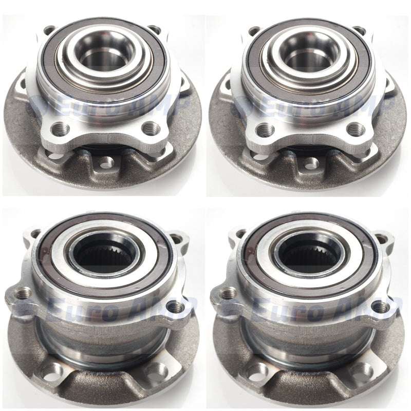 2013-2016 Maserati Ghibli Quattroporte RWD 4PCS L+R Front + Rear Wheel Bearings
