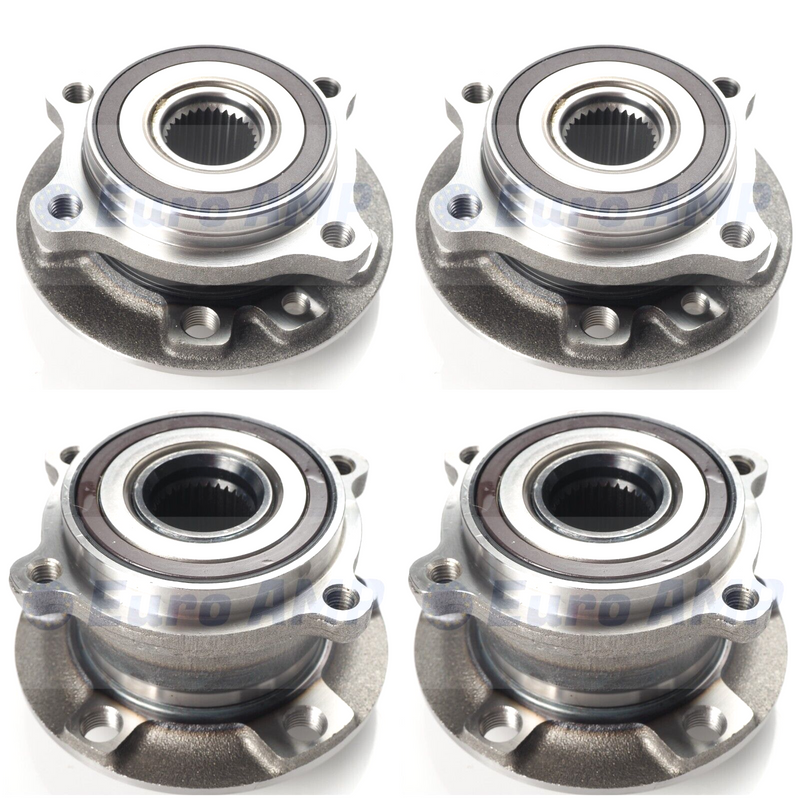 2013-2016 Maserati Ghibli Quattroporte AWD 4PCS L+R Front + Rear Wheel Bearings